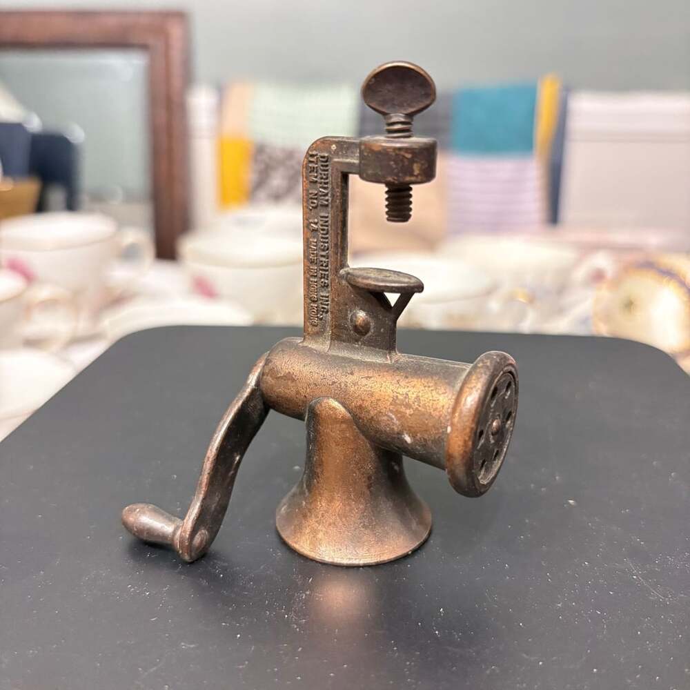 Durham Industries Miniature Meat Grinder Item No. 14 1976 Vintage